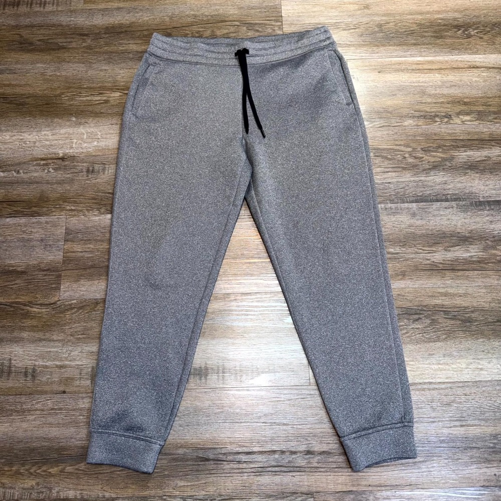 32 Degrees Heat Fleece Jogger Sweatpants Womens Medium Gray Elastic Waistband